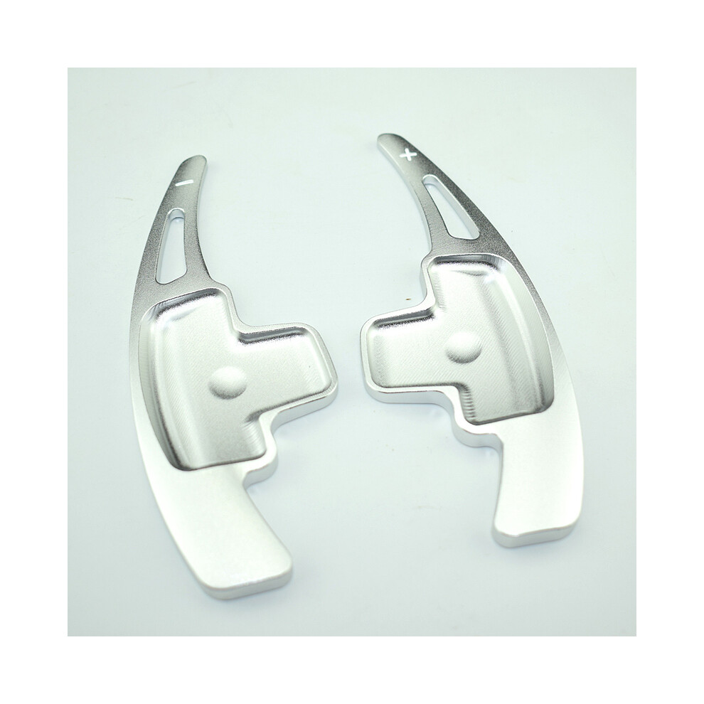 (Silver) For Mercedes Benz A B M Class W176 W246 Glk Slk Cla Gla Car Steering Wheel Paddle Shift Extension Shifters Dsg Sticker Styling Silver 8704304458445