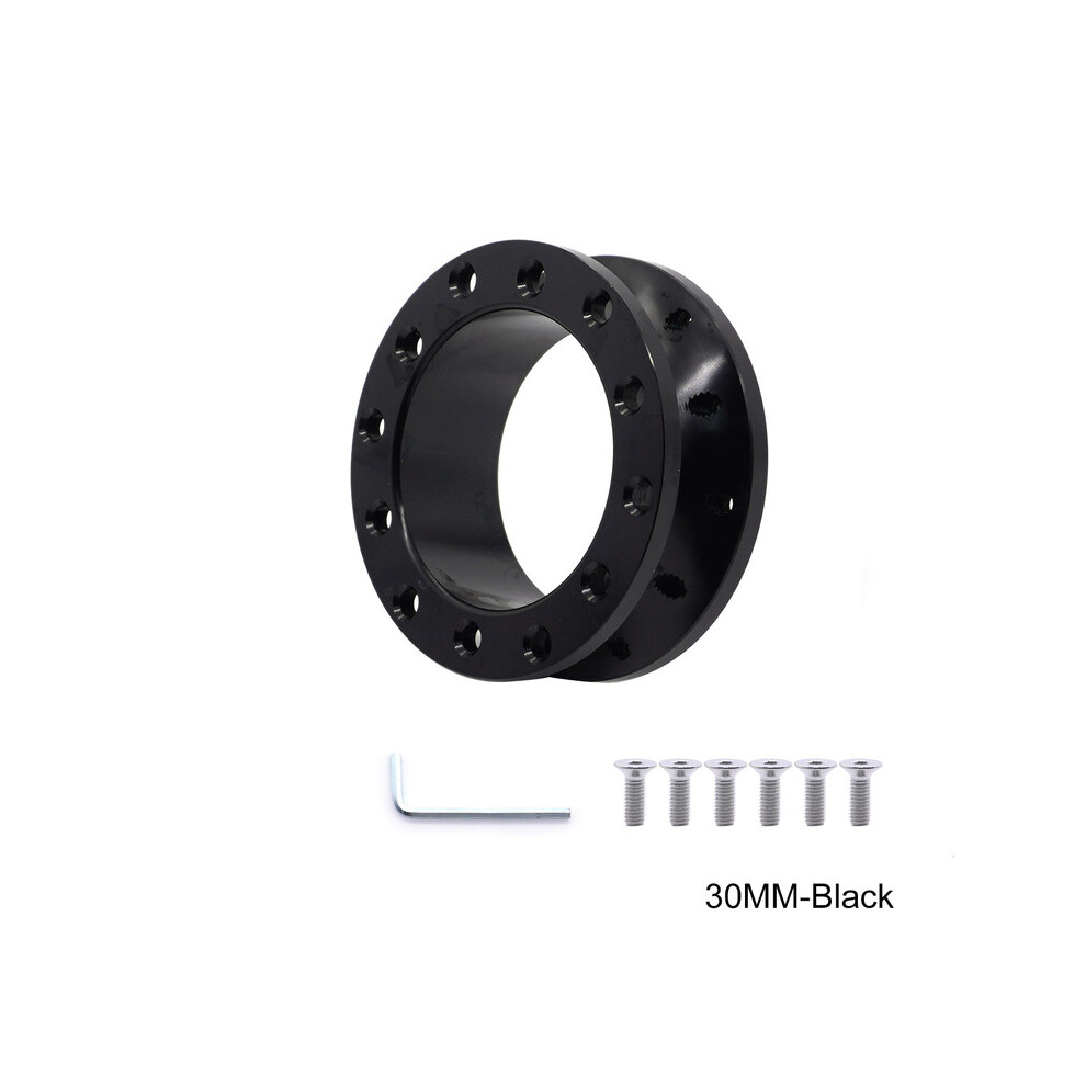 (30MM-Black) Universal Car Tuning Sport Steering Wheel Spacer Adapter 30mm 50mm CNC Aluminum Fits for Racing Car Hub Boss Kit-image-OPC-PFBRH8H-NEW