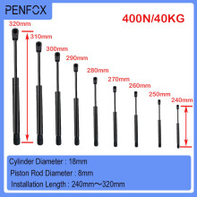 (18-8-110-300) 1PC 240mm-320mm 40kg/400N/90LBS Universal Strut Bars Gas Spring Support Boot Bonnet Car Caravans Doors Windows Hatches Boat Bus