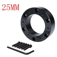 (Black) Steering Wheel Adapter Spacer Kit for Car new 2.5cm 25MM Height Aluminium Steering Wheel Hub BOSS KIT