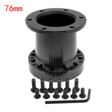 (76MM) Universal Steering Wheel Hub Spacer 13/51/76/101/128 MM Steering Wheel Hub Boss Kit Adapter Spacer Black