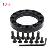 (13MM) Universal Steering Wheel Hub Spacer 13/51/76/101/128 MM Steering Wheel Hub Boss Kit Adapter Spacer Black