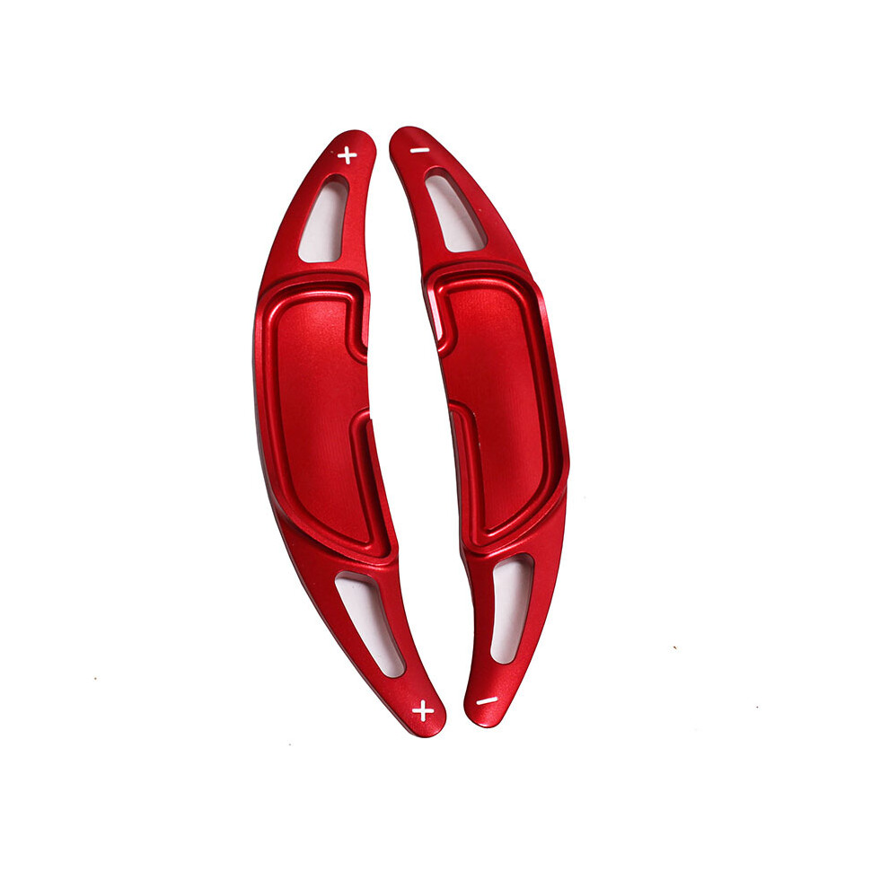 (Red) 2Pcs Aluminum Steering Wheel Shift Paddle Shifter Extension 2016-2019 For Mercedes Benz Amg Cla45 C63 Gla45 Gls63 Gle63 G63 Red 8704304460172