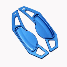 (Blue) For Benz Smart 451 453 Two 2009-2017 Four 2015-2017 Car Steering Wheel Shift Paddle Gear Paddles DSG Extender Stickers 2pcs