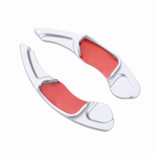 (Silver) Steering Wheel Paddle Shifter Extension For Ford Mondeo MK5 Wagon Taurus S-MAX Galaxy Edge Sport Fusion DSG Stickers Styling