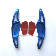 (Blue) Car Steering Wheel Shift Paddle Extend Shifters DSG For Skoda Octavia A8 MK4 ENYAQ IV RS VRS 2020 2021 2022 Karoq Kodiaq