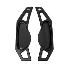 (Black) Car Steering Wheel Extend Gear Extension Aluminum Shift Paddle for Benz Smart 451 453 ForTwo 2009-2015 2016 For Four 2015-2016