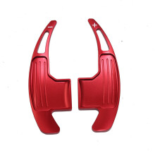 (Red) Car Styling for Mustang 2015 2016 2017 2018 2019 DSG Steering Wheel Gear Shifters Paddle Extension Aluminum Alloy Cover Trim