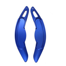 (Blue) For MINI Cooper S JCW F54 F55 F56 F57 F60 Countryman Clubman Aluminum Steering Wheel Shift Paddle Extension Cover Accessories