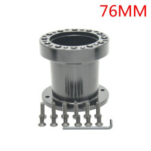 (76MM Black) Universal Steering Wheel Hub Spacer 13MM 51MM 76MM 101MM 128MM Steering Wheel Hub Boss Kit Adapter Spacer Black