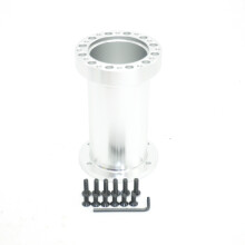 (128MM Silver) Universal Steering Wheel Hub Spacer 13MM 51MM 76MM 101MM 128MM Steering Wheel Hub Boss Kit Adapter Spacer Black