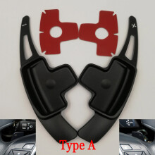 (Black) For Mercedes-Benz A Class W176 2013-2015 A180 A200 A220 A250 Car Steering wheel shift paddle Aluminum alloy car styling Extender