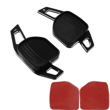 (Black) Car Steering Wheel DSG Shift Paddle Extension Stickers For Seat Alhambra Ateca Leon 5F FR Tarraco Ibiza 6P Cupra ST Accessories