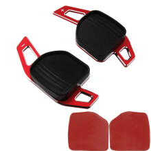 (Red) Car Steering Wheel DSG Shift Paddle Extension Stickers For Seat Alhambra Ateca Leon 5F FR Tarraco Ibiza 6P Cupra ST Accessories