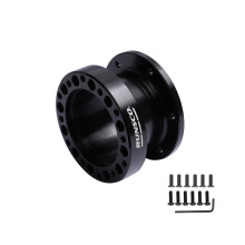 (Rs511-BLack51mm) Steering Wheel Hub Spacer Kit 51MM 76MM 101MM Steering Wheel Hub Boss Kit Adapter Spacer Black/Golden
