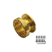 (Rs511-Gold51mm) Steering Wheel Hub Spacer Kit 51MM 76MM 101MM Steering Wheel Hub Boss Kit Adapter Spacer Black/Golden