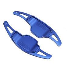 (Blue) For Opel Corsa F GS LINE Insignia B GSi Grandland X Hybrid4 Mokka Car Steering Wheel Paddle Shift Extension Shifters DSG Sticker
