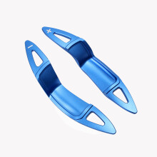 (Blue) For MINI MK2 Roadster Coupe Paceman Cooper S JCW R55 R56 R57 R58 R59 R60 R61 LCI Steering Wheel Aluminum Shift Paddle Extend