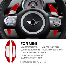 (Red) For MINI Roadster R60 R61 R55 R56 R57 R58 R59 LCI Coupe Paceman Clubman Cooper S JCW Car Steering Wheel Shifter Paddle Extension