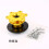 (Gold) High Quality Aluminum Steering Wheel Quick Release Snap off Hub Adapter Kit 3