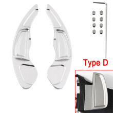 (Silver) For Honda Civic G8 8th Gen VIII FD6 2006 2007 2008 2009 2010 Car Steering Wheel Shift Paddles Shifter Extension Car  Accessories
