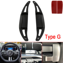 (Type G Black) Shifter Paddle For Mercedes Benz 2022 C E Class W206 W223 C180 C220d All-Terrain AMG Line Car Steering Wheel DSG Shift Extension