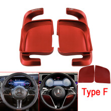 (Type F Red) Shifter Paddle For Mercedes Benz 2022 C E Class W206 W223 C180 C220d All-Terrain AMG Line Car Steering Wheel DSG Shift Extension