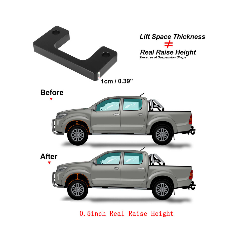 (0.5 Inch) 0.5Inch-2.5Inch Front Leveling Lift Kit Chevy Silverado 2007-2018 For Gmc Sierra 1500 2Wd 4Wd Black 8704304466150