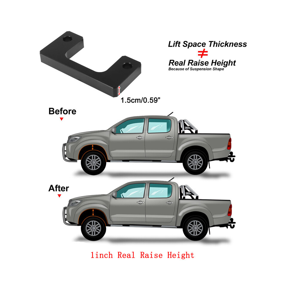 (1.0 Inch) 0.5Inch-2.5Inch Front Leveling Lift Kit Chevy Silverado 2007-2018 For Gmc Sierra 1500 2Wd 4Wd Black 8704304466112