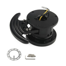 (Black) New Steering Wheel Quick High Tilt Racing Release Hub Kit Adapter Body Removable Snap Off Boss Kit