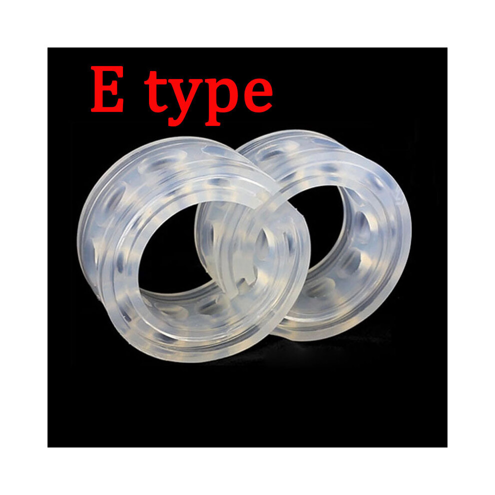 (E Type) 2Pcs Car Shock Absorber Spring Bumper Power Auto-Buffers A/B/C/D/E/F Type Springs Bumpers Cushion Urethane For Cars Goods Buffer 8704304468017