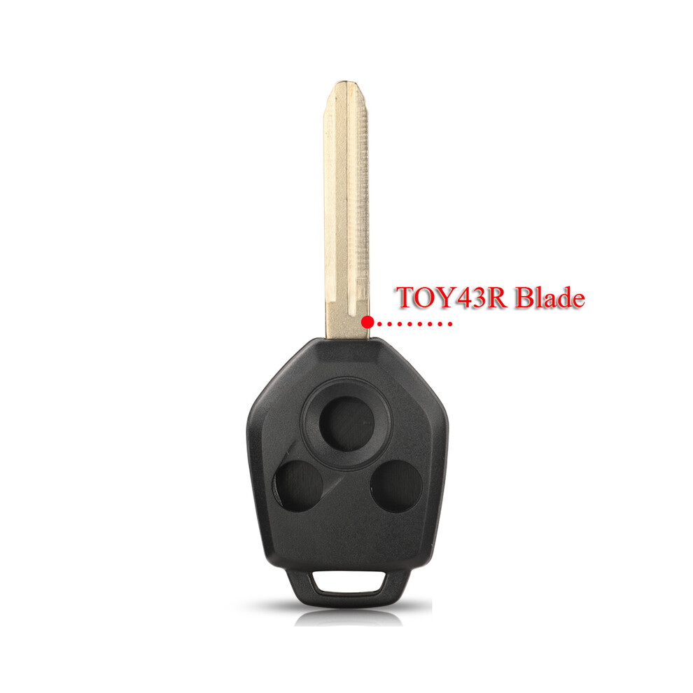 (3Button Toy43r) Car Remote Key Shell 3 Buttons For Subaru Forester Outback Legacy 2008- 2014 Key Fob Case Replacement 8704304466532
