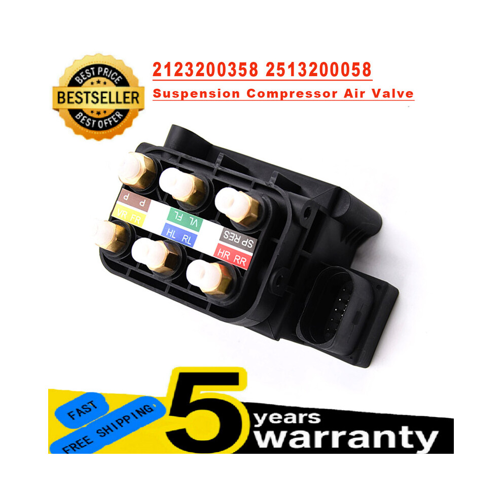 Air Suspension Solenoid Valve Block For Mercedes-Benz W164 W166 W221 W251 W212 W216 W222 W205 A2513200058 2513200058 2123200358 8704304470553