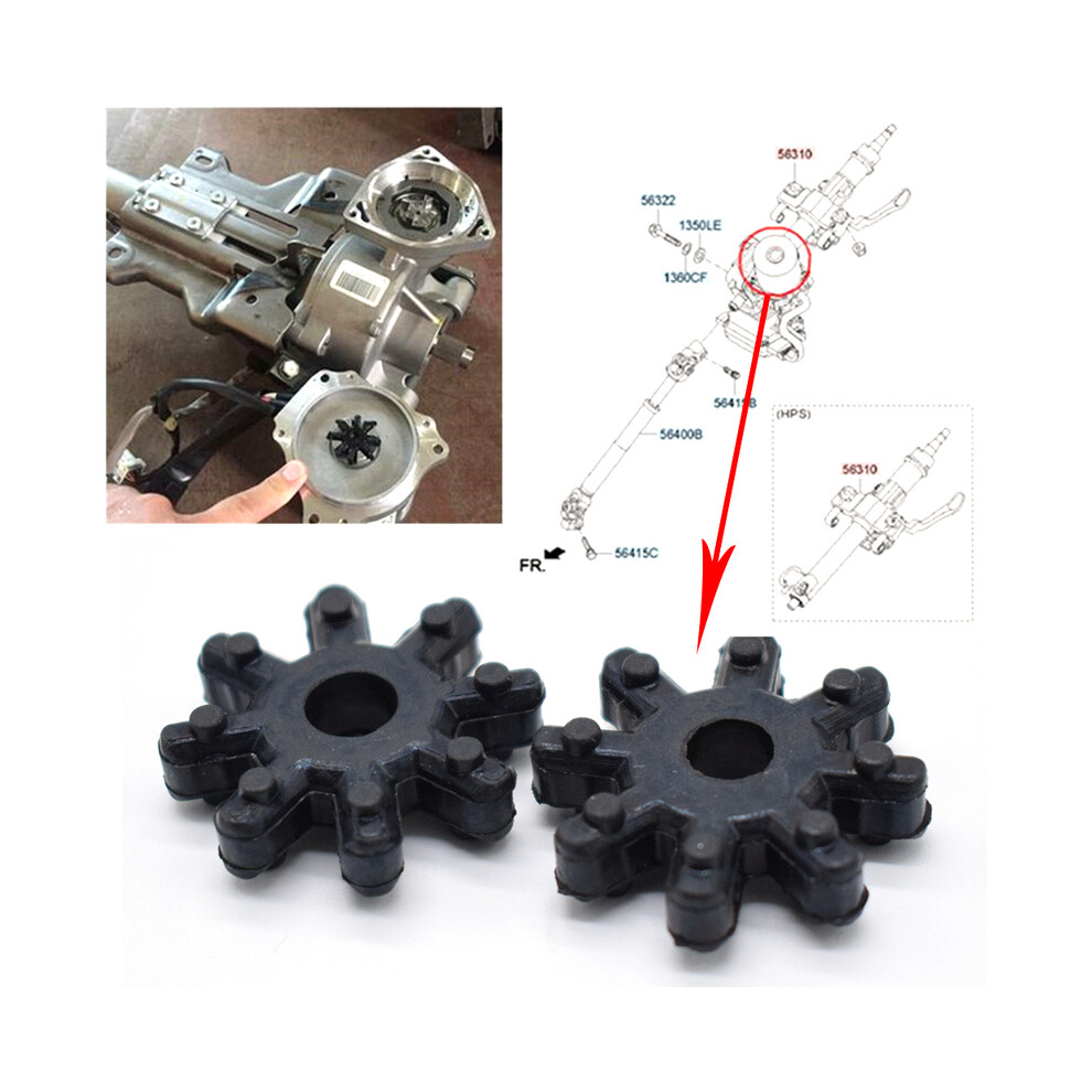 2X Flexible Steering Column Coupler Coupling 563152K000fff For Hyundai Elantra Azera For Kia Optima Cadenza Forte Soul Azera 8704304474278