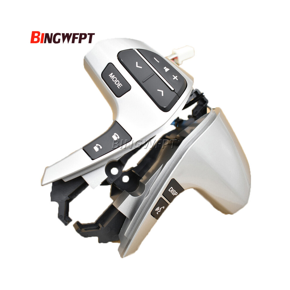 (-M) New Multifunction Steering Wheel Combination Control Switch For Toyota Camry 2006 2007 2008 2009 2010 2011 Silver/Black 8704304468352
