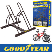 Goodyear Floor Mounted Bike Stand Cycle Bicycle Rack Mount Holder Park Storage