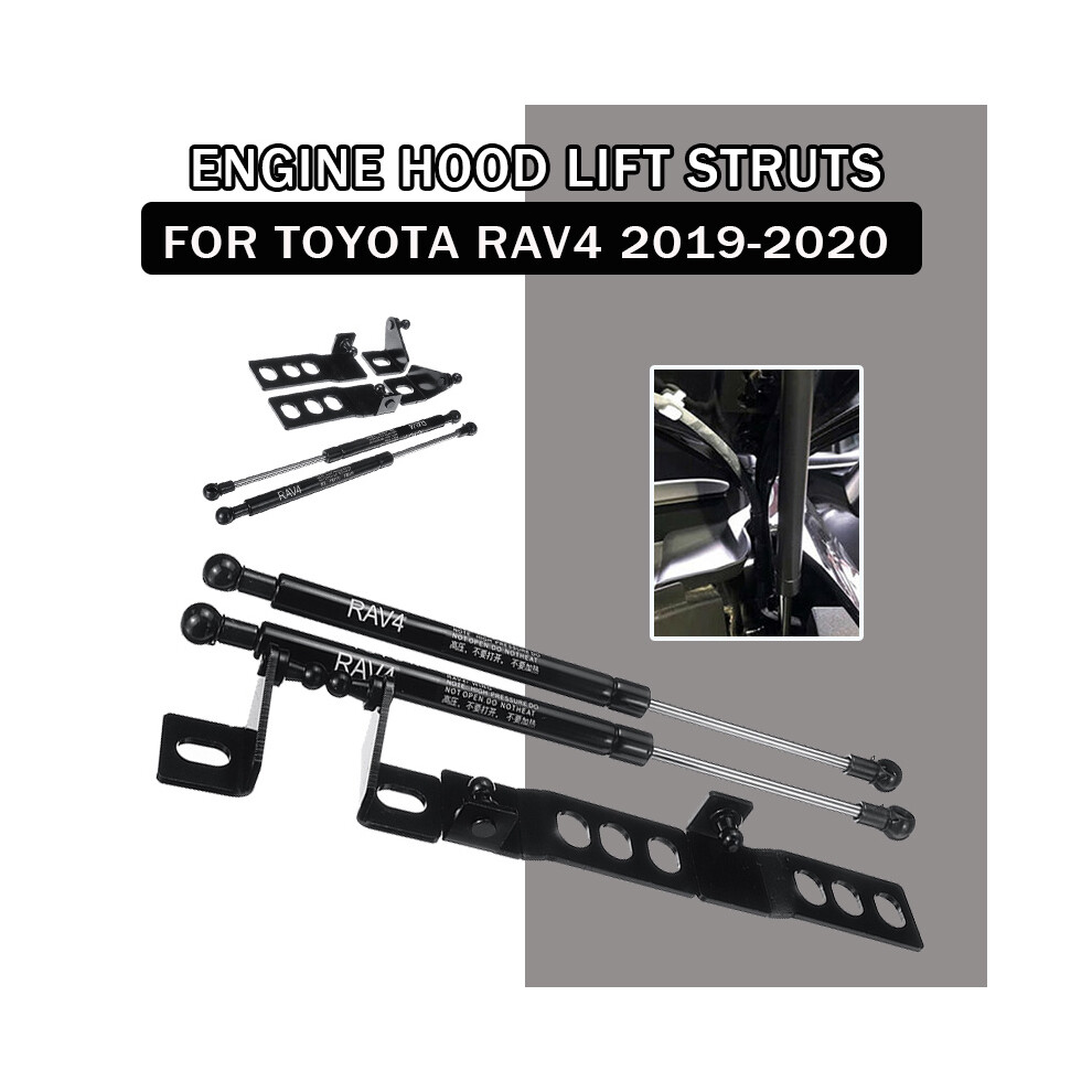 2Pcs Auto Car Front Engine Bonnet Gas Struts Bars Damper Hood Lift Support Shock For Toyota Rav4 2019 2020 8704304474575