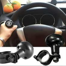 KMT Universal Car Truck Heavy Car Duty Anti Slip Steering Wheel Spinner Ball Knob Labor-Saving Car Turning Wheel Booster Clip Ha