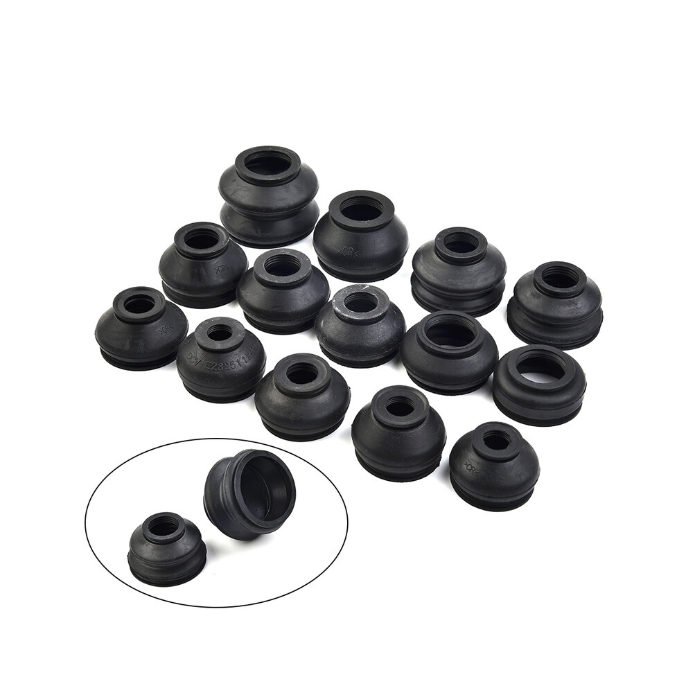 14Pcs Dust Boot Covers Universal Rubber Durable Ball Joint Dust Boots Dust Cover Rods Ends Set 8704304472991