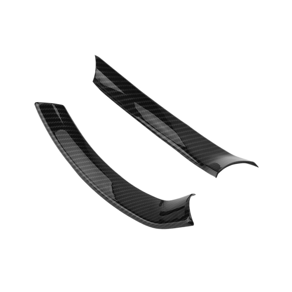 2Pcs Car Interior Steering Wheel Fiber Decorative Decor Cover Trim For Alfa Romeo Stelvio/Giulia 2016-2018 8704304472984