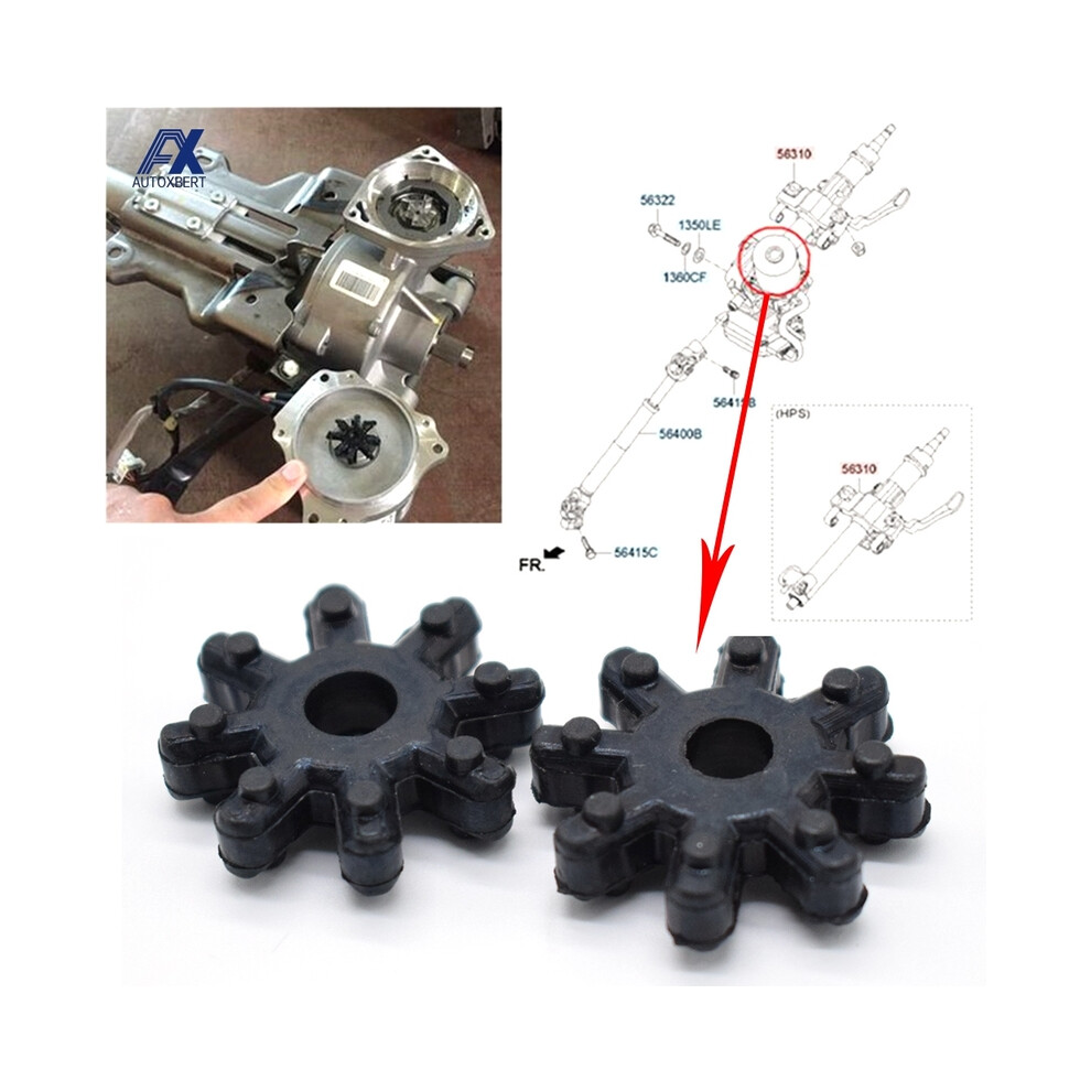 2Pcs Flexible Steering Column Coupler Coupling 563152K000fff For Hyundai Elantra Azera For Kia Optima Cadenza Forte Soul Azera 8704304472366