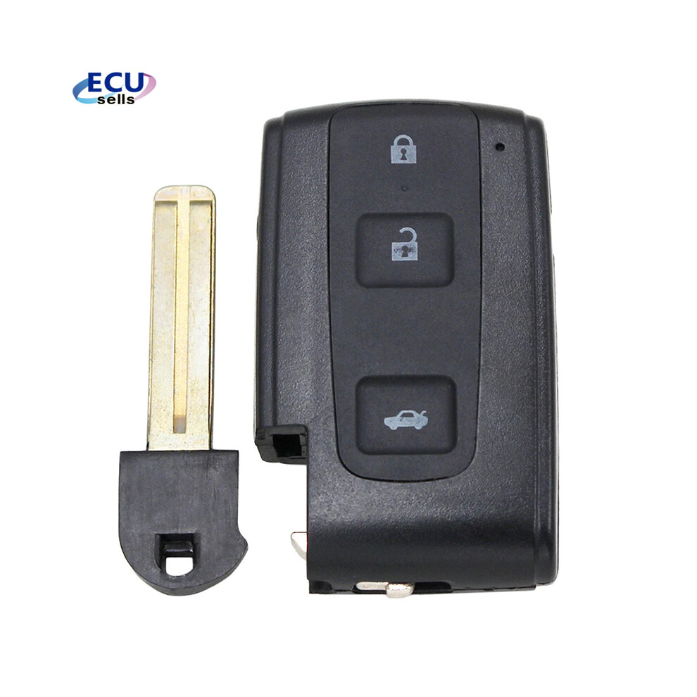Ecusells New Keyless Smart Remote Key Shell Case Fob 3 Button For Toyota Crown Prius Vers Corolla 8704304472601