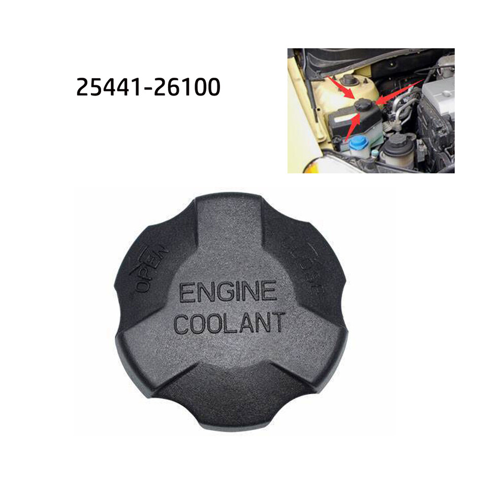Engine Radiator Reservoir Cap Radiator Coolant Fuel Tank Cap Cover For Kia For Sportage For Forte For Sorento 2544126100 Black 8704304473059