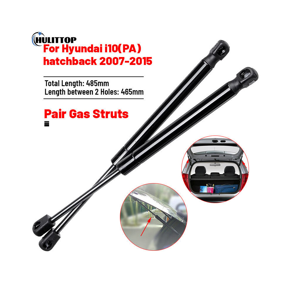 2Pcs Tailgate Boot Trunk Gas Struts Springs Dampers Gshi0515-A For Hyundai I10 (Pa) Hatchback 2007 2008 2009 2010 2011-2015 8704304477736
