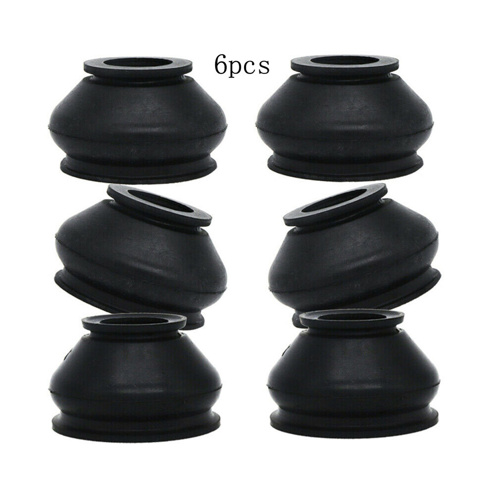 6X Car Suspension Steering Ball Dust Cover Turn Rods Ends Set Parts Accessories Universal Chassis Parts Black 8704304477217