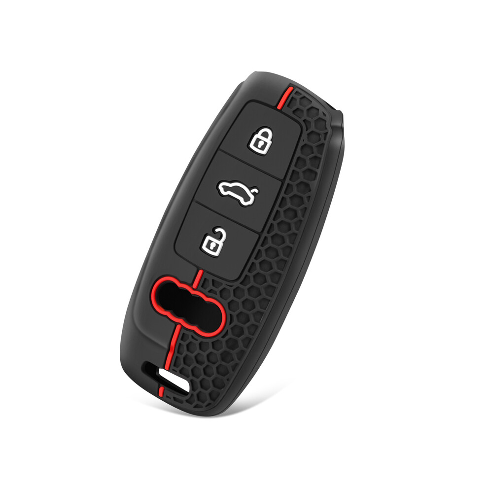 3 Buttons Remote Key Fob Case Cover For Audi A6 A6l A7 A8 A8l A3 E-Tron 55 Q7 Q8 C8 2019 2020 2021 Silicone Shell 8704304476661