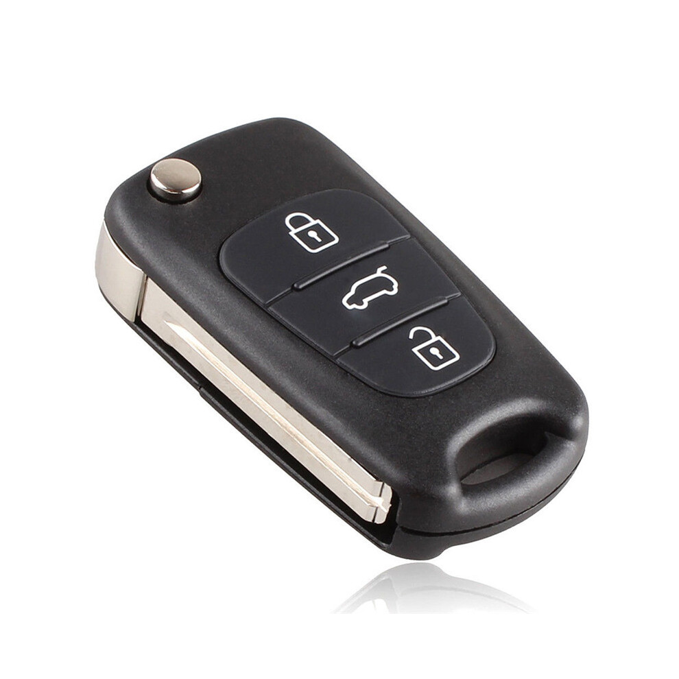 Replacement Flip/Folding Remote Key Shell Case Housing 3 Buttons & Uncut Blade Fob For Hyundai I30 I20 I35 Ix35 8704304478764