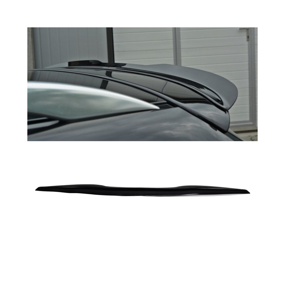 Rear Roof Trunk Spoiler Lip Tail Wing Rubber Glossy Anti Uv Universal For Car Trunk Roof Trim Rubber Car Styling Black 8704304480002