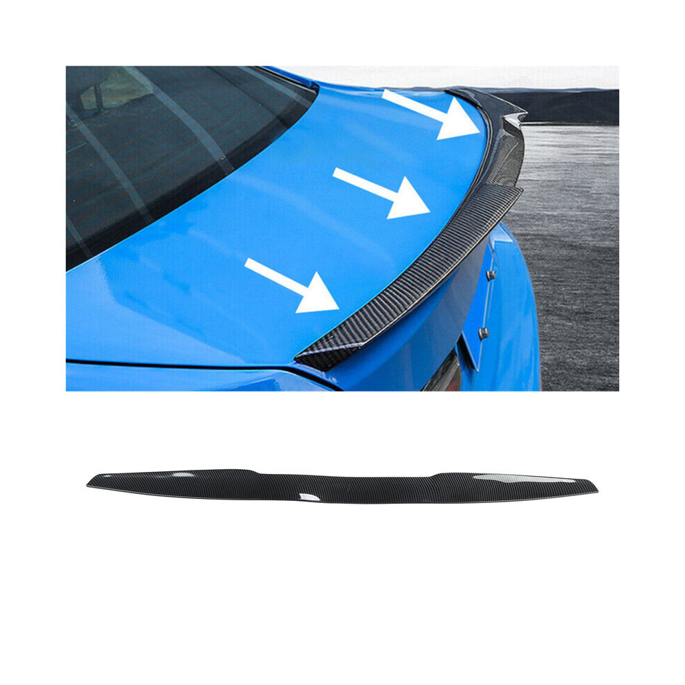 Rear Trunk Spoiler 45In Glossy Fiber Style Trunk Lid Spoiler Tail Trunk Lip Molding Trim Universal Fit Car Styling 8704304477392