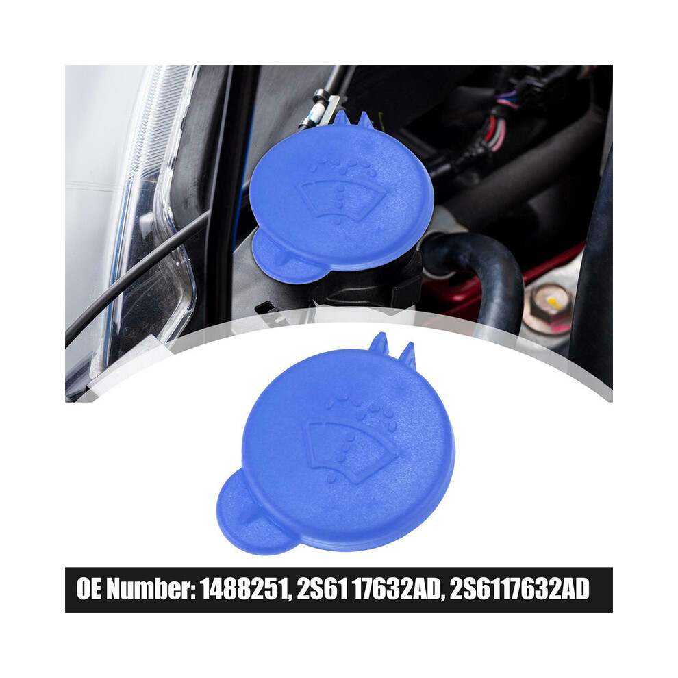 1Pc Windshield Washer Fluid Reservoir Cover 1488251 For Ford Fusion 2001-2008 For Ford Fiesta Mk6 2005-2008 Car Part Blue 8704304477989